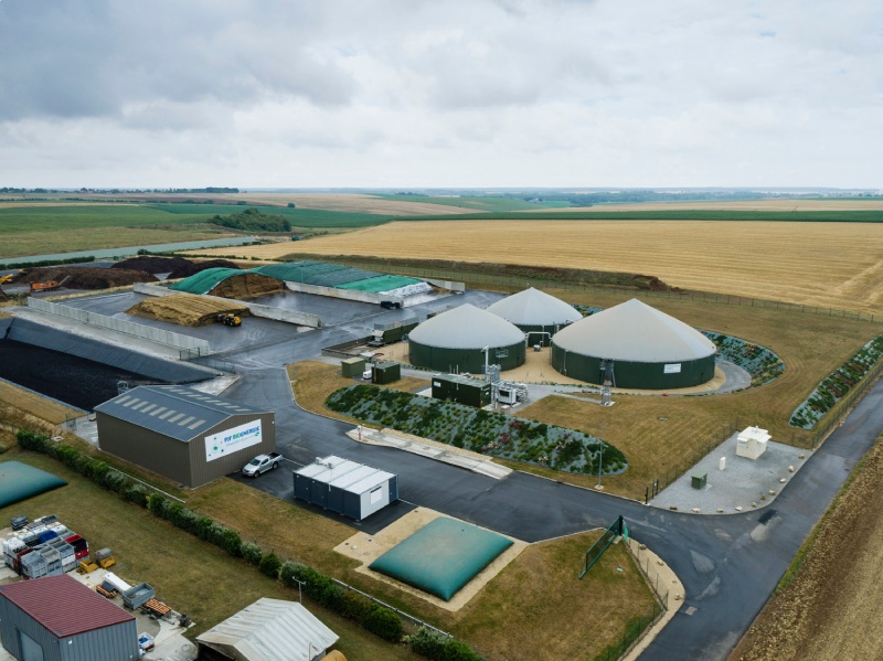 Usine de biométhane en milieu rural